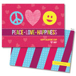 Spark & Spark Valentine's Day Exchange Cards - Peace Love & Happiness